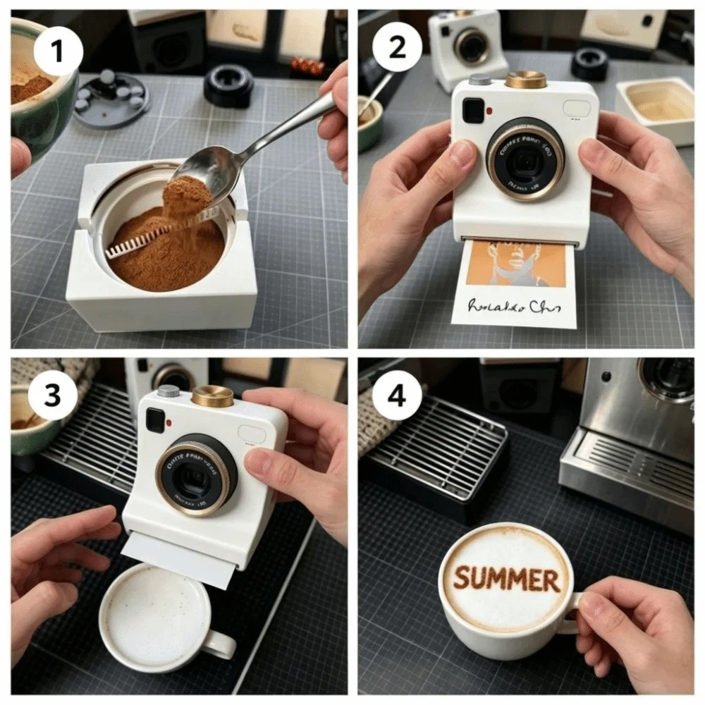Lunora© Coffee Stencil Printer
